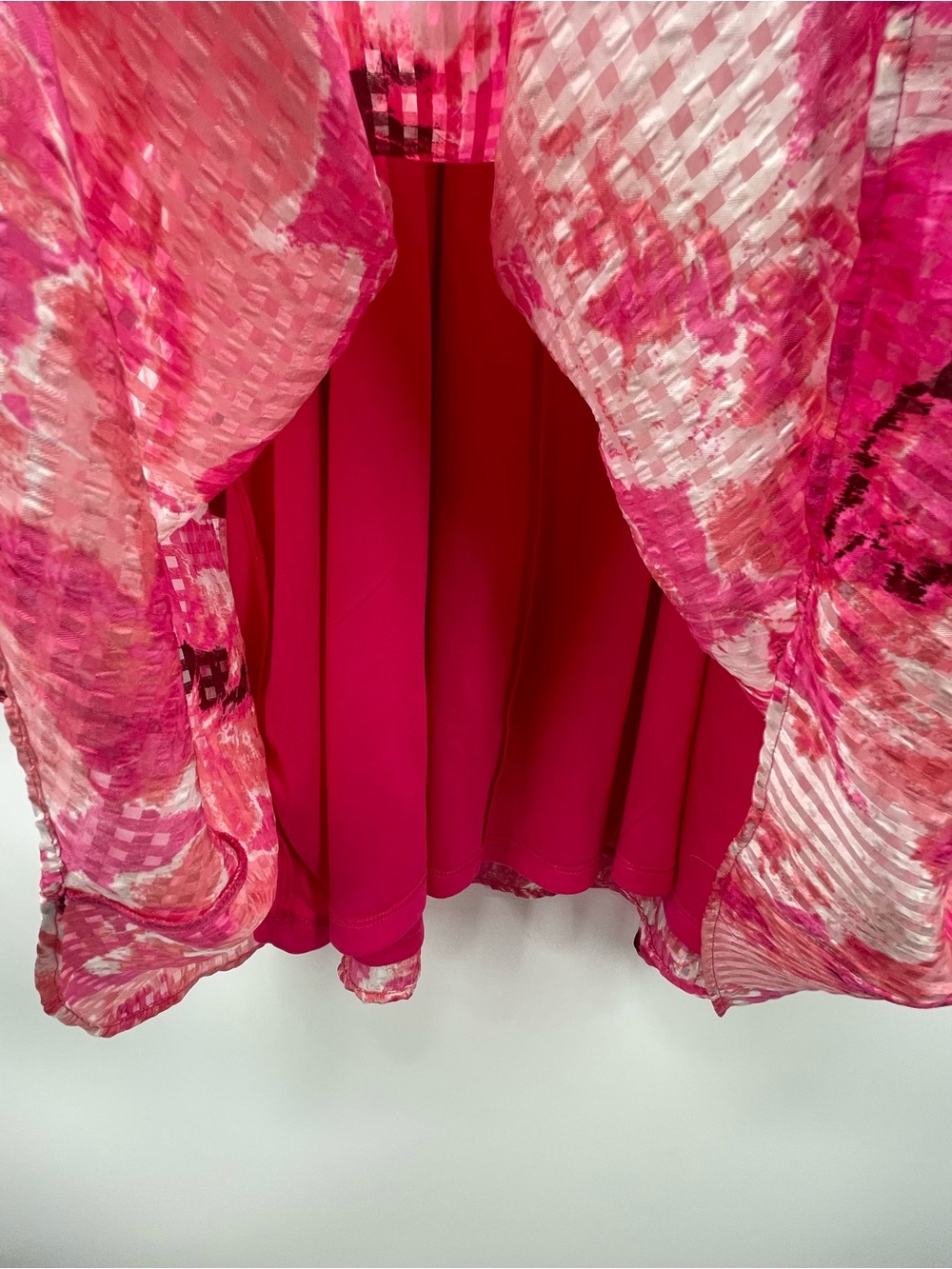 Lane Bryant Pink Floral Gingham Dress with Pockets! - Picture 9 of 11